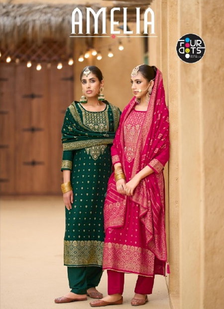 Amelia By Fourdots Viscos Pashmina Designer Salwar Suits Orders In India
